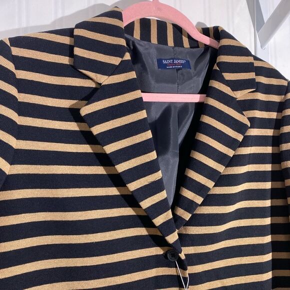 NWT Belem -‎ Saint James Stripe Blazer Sz 38, 40 - Picture 3 of 12